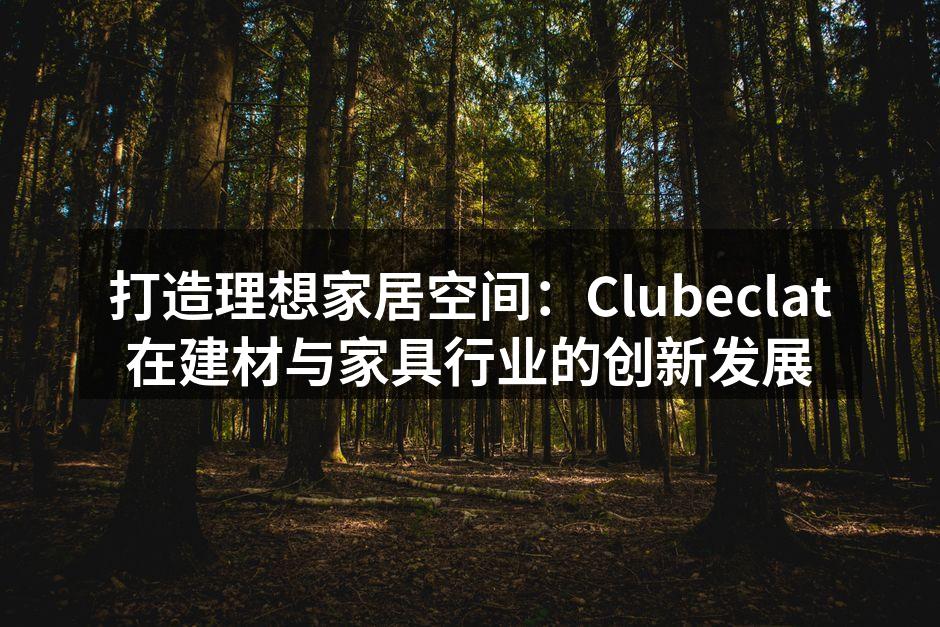 打造理想家居空间:Clubeclat在建材与家具行业的创新发展
